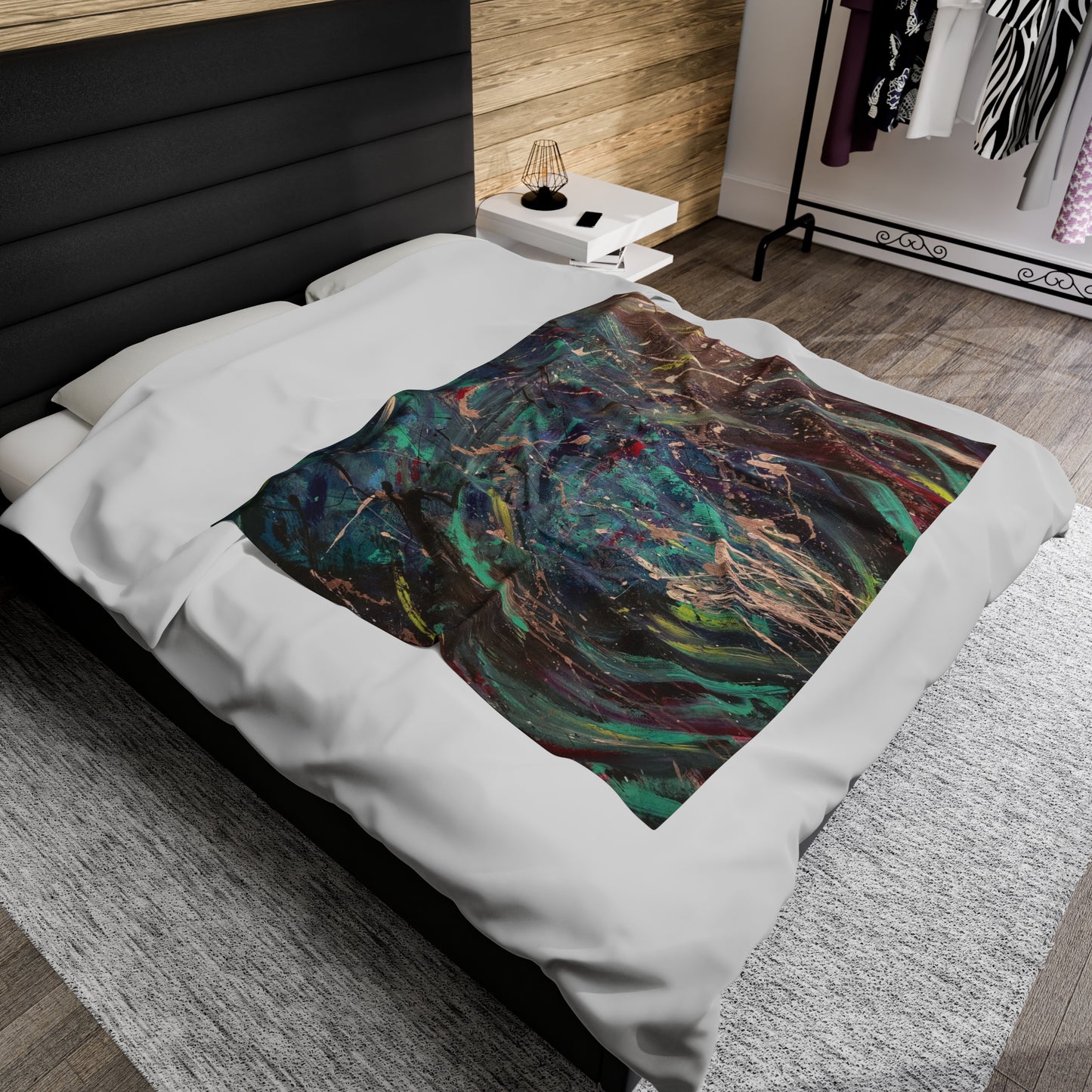 Abstract Plush Blanket By Buisty