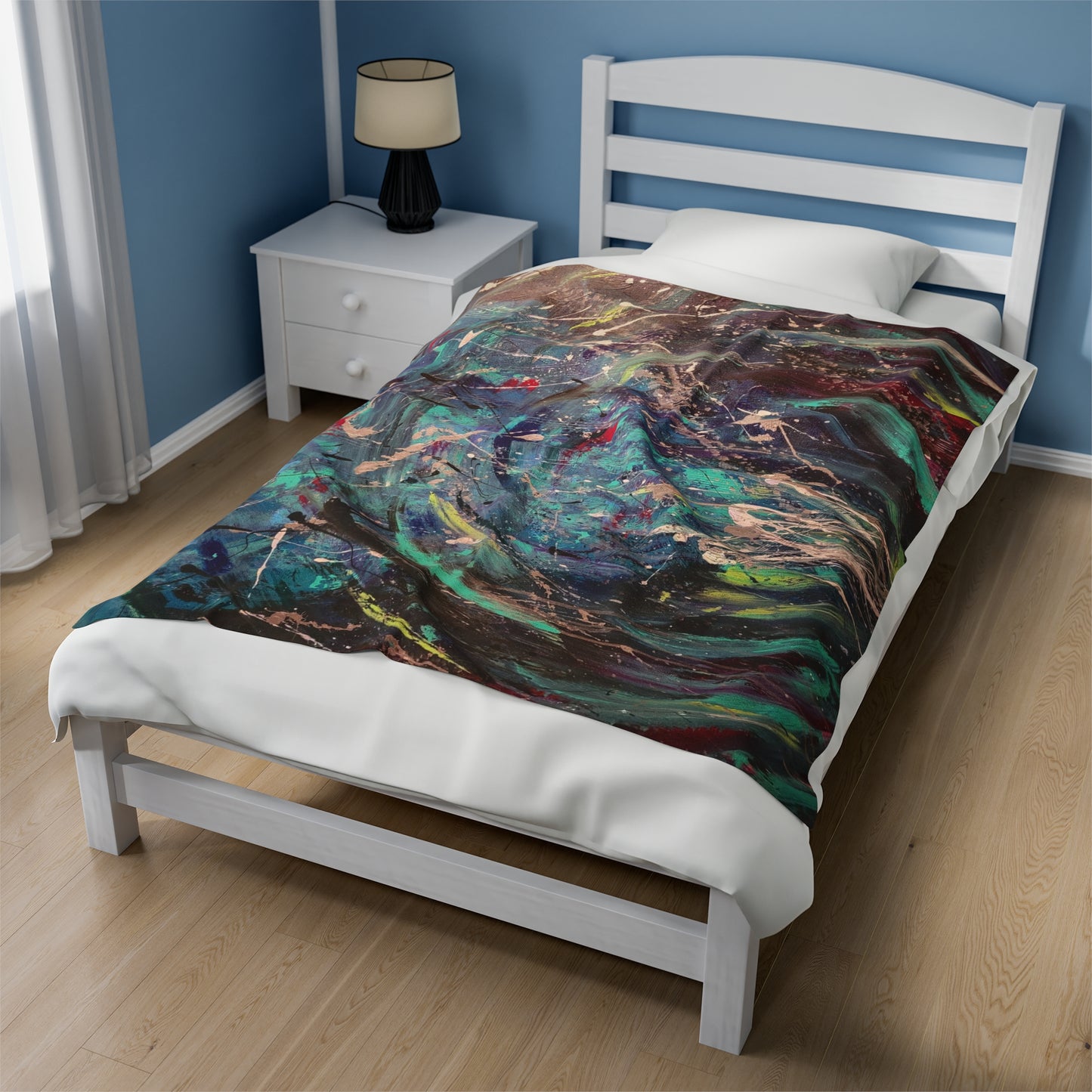 Abstract Plush Blanket By Buisty